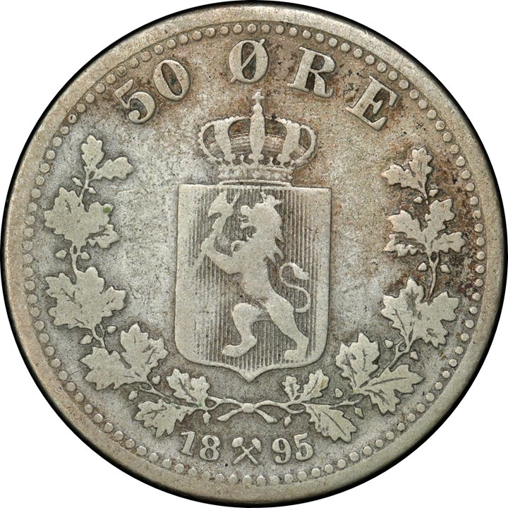 50 Øre 1895 Kv 1-