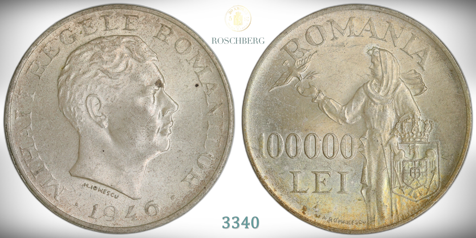 Romania 100000 Lei 1944  Kv: UNC