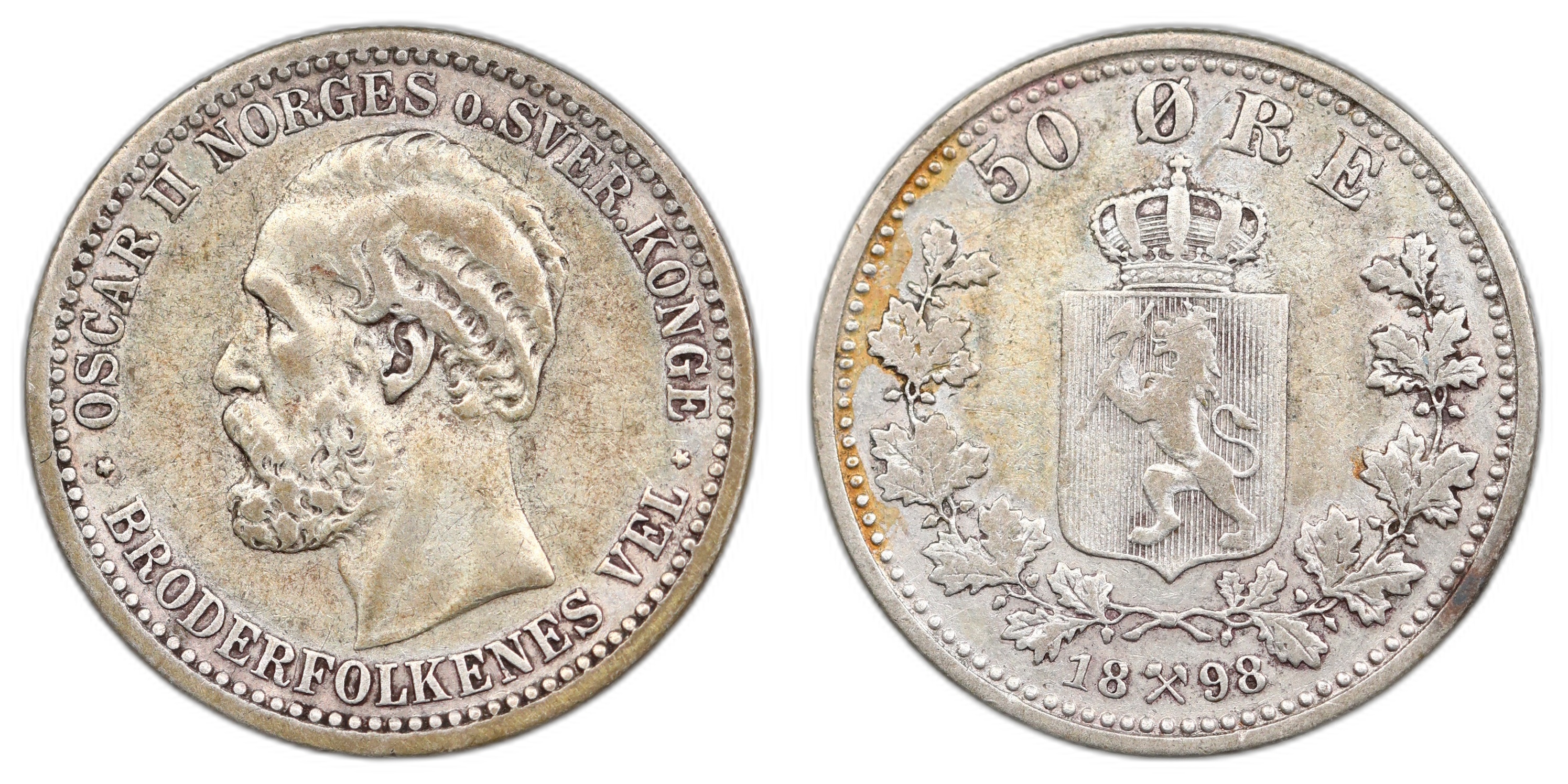 50 Øre 1898 Kv 1