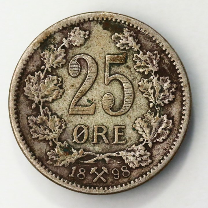 25 Øre 1898 Kv 1/1+