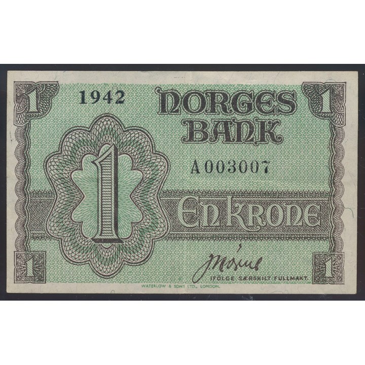 1 Krone 1942 A London Kv 1/1+