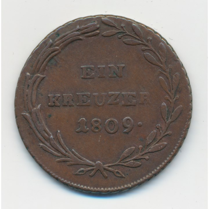 Østerrike 1 Kreuzer 1809 VF