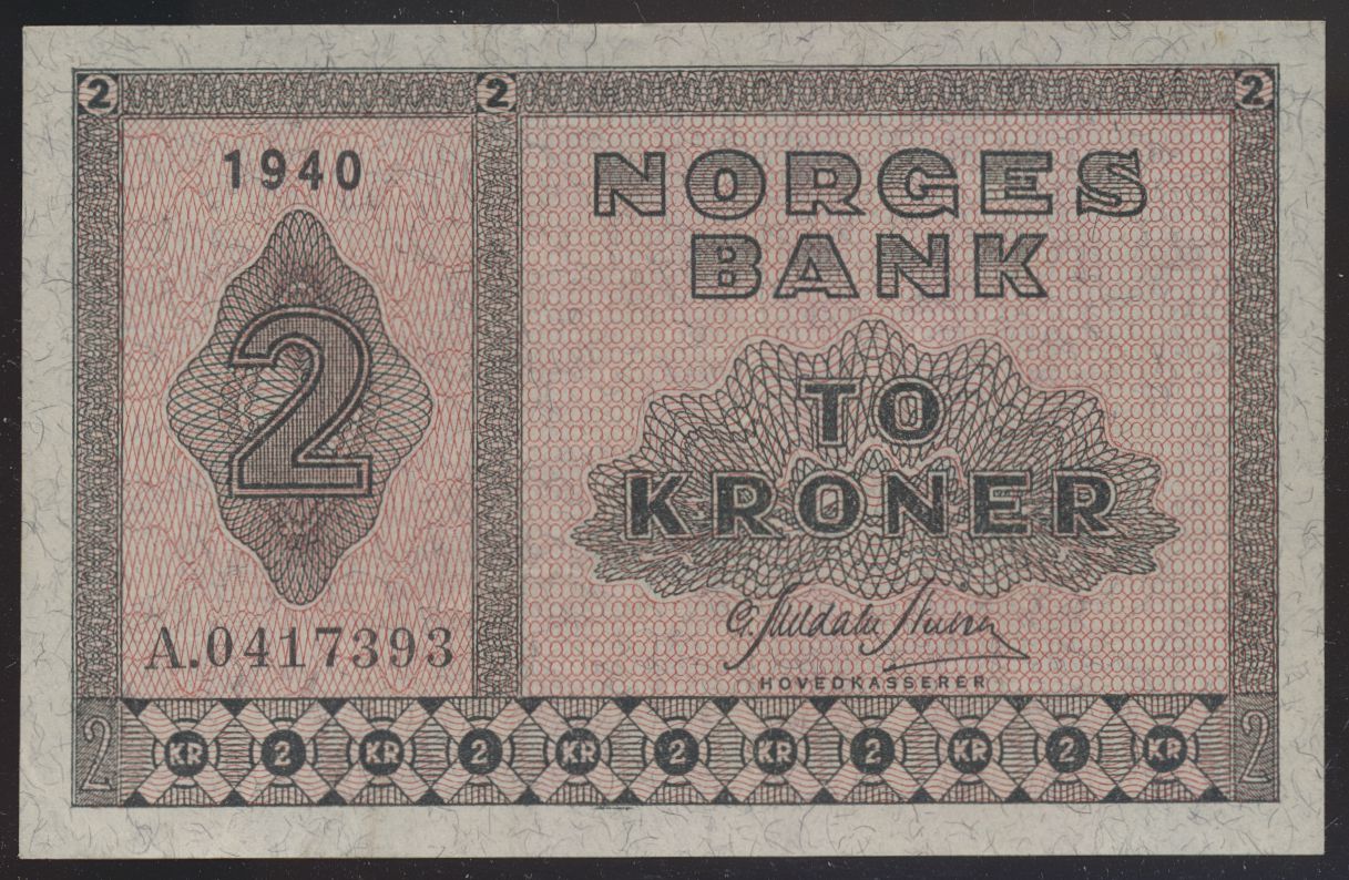 2 Kroner 1940 A Kv 1+/01