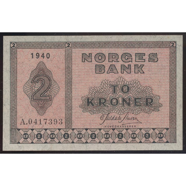 2 Kroner 1940 A Kv 1+/01