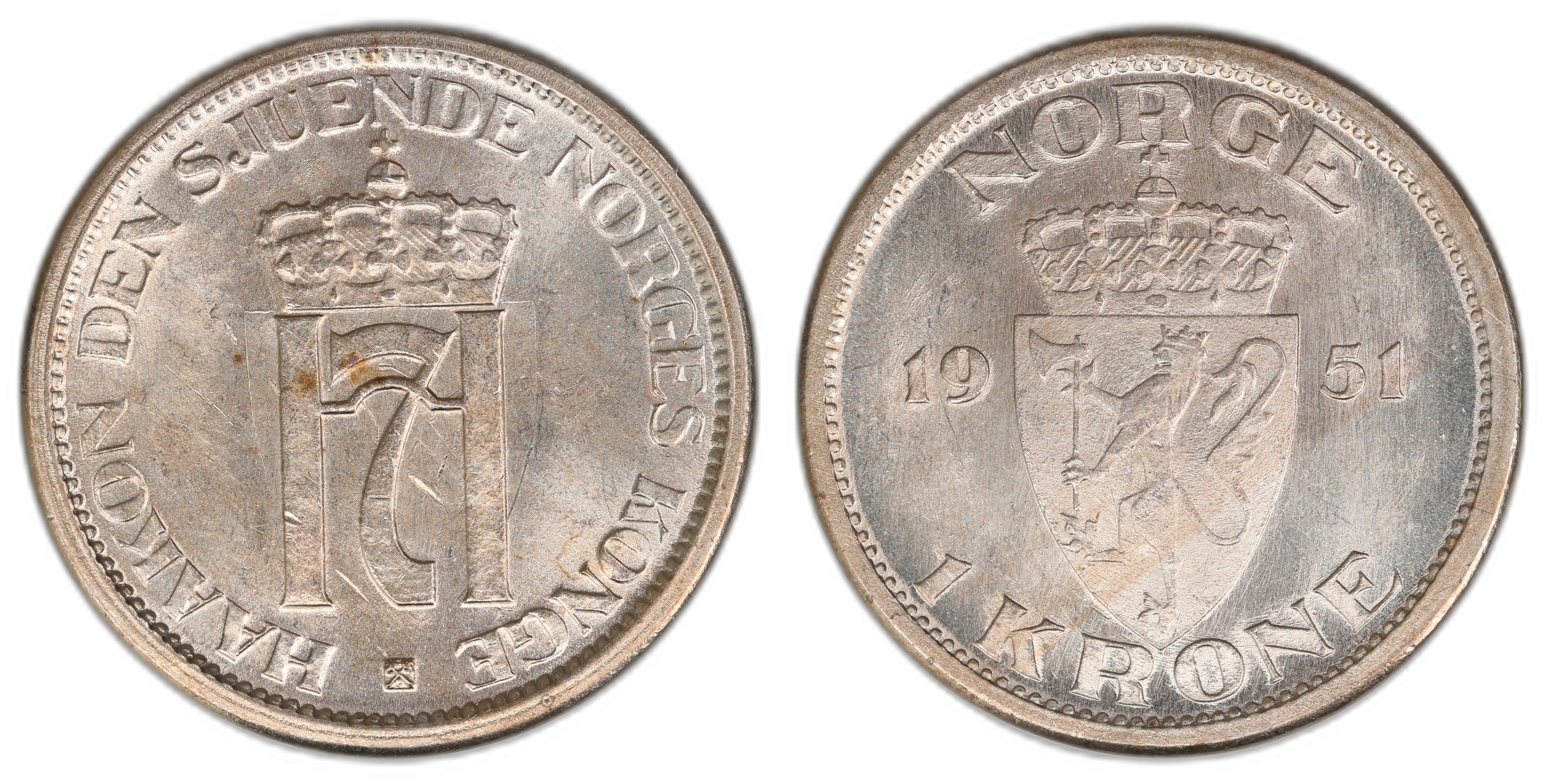 Norge 1 Krone 1951  Kv: 0