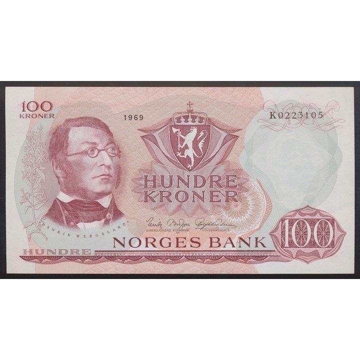 100 Kroner 1969 K Kv g01