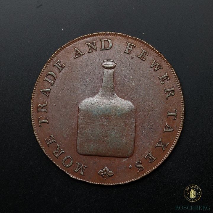 GB- Norfolk Half Penny Token 1795-7 Kv AU