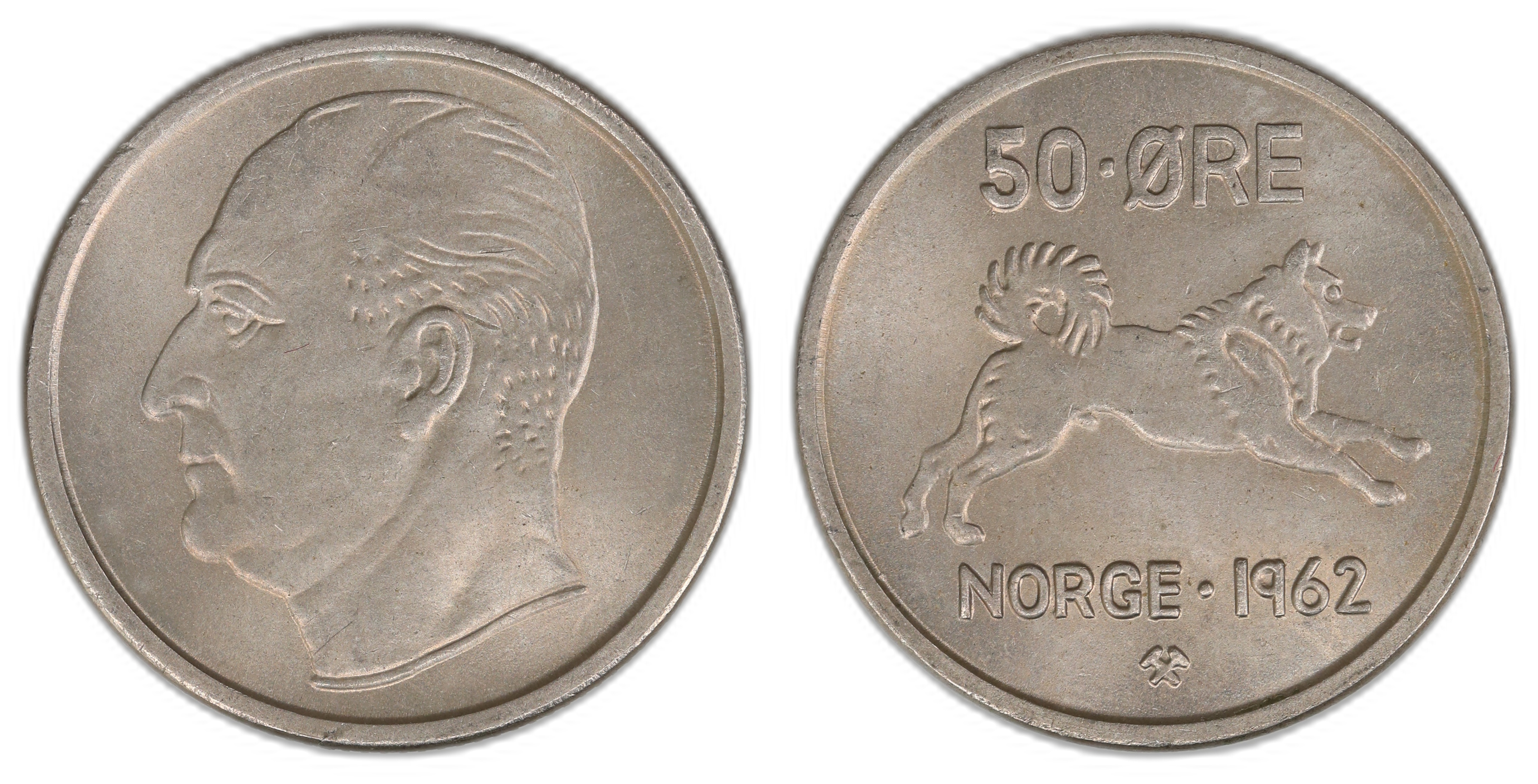 Norge 50 Øre 1962  Kv: 0