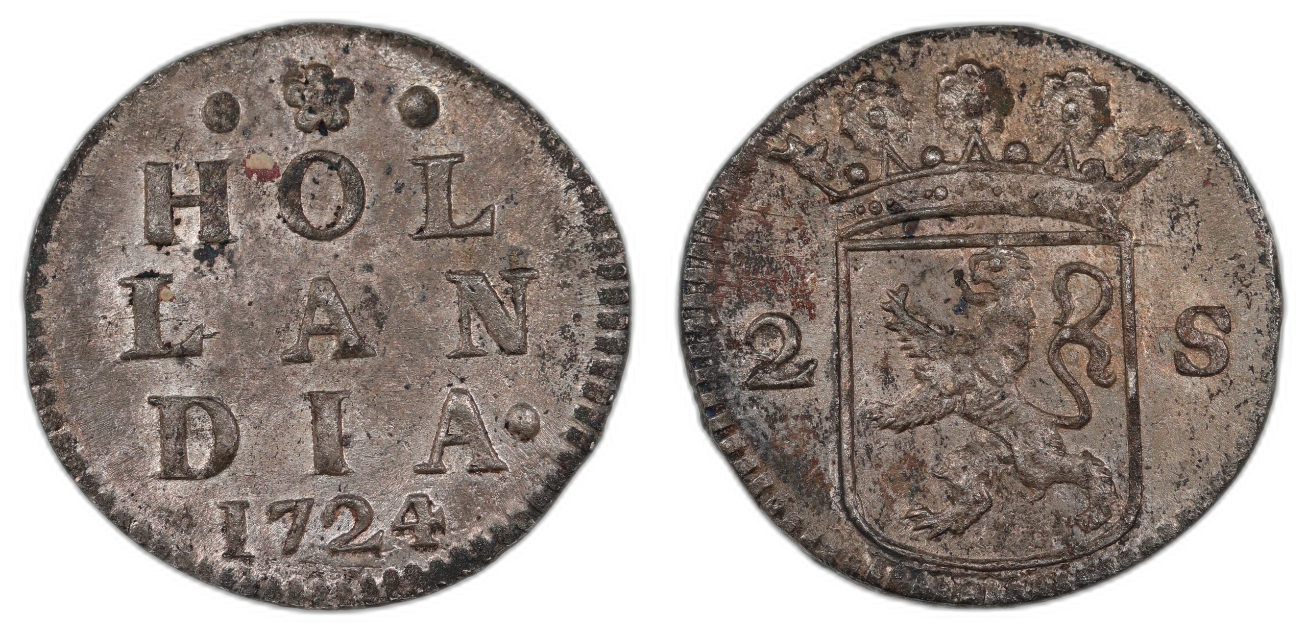 Akerendam 2 Stuiver 1724 Kv UNC