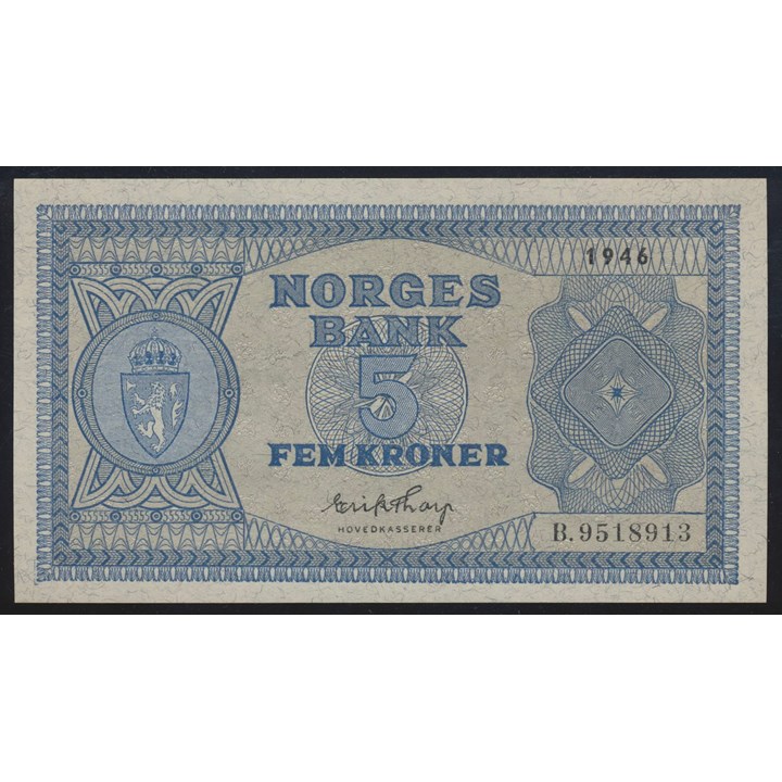 5 Kroner 1946 B Kv 0