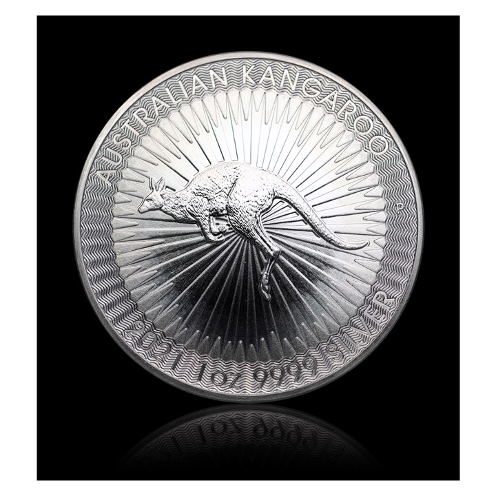 Australia Kangaroo Tube a` 25 Stk 1 Oz 9999 Sølv