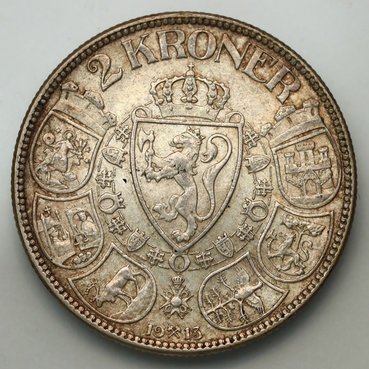 2 Kroner 1913 Kv 1+ (5)