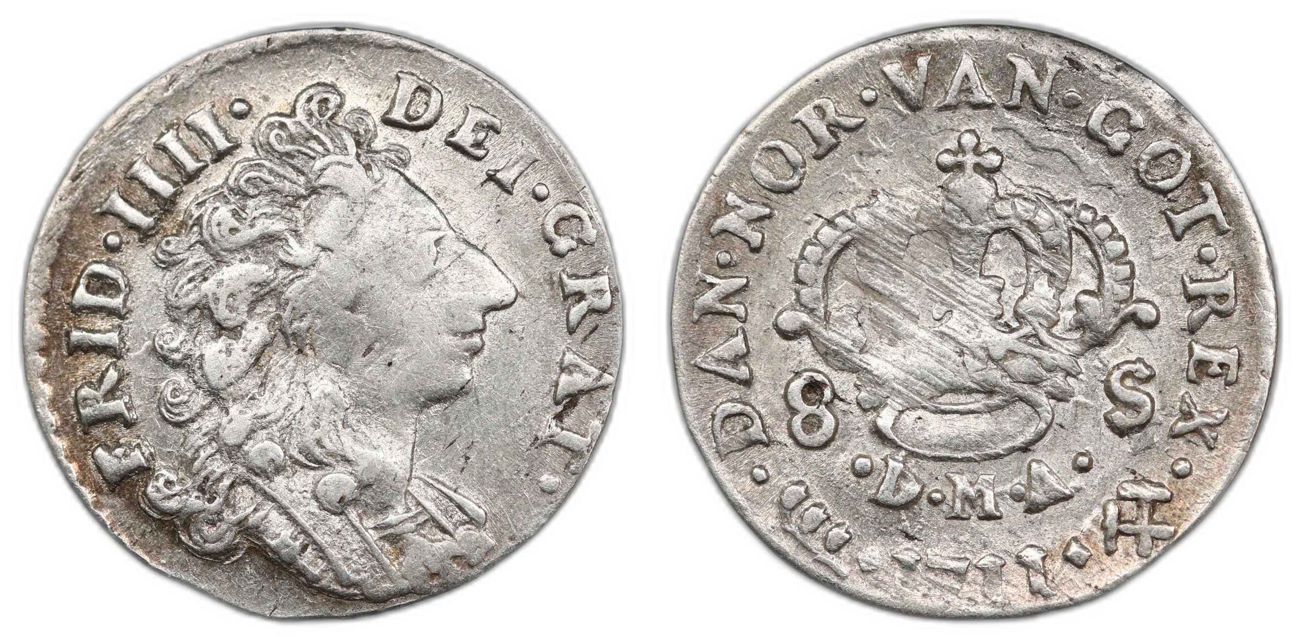 8 Skilling 1711 Kv 1+