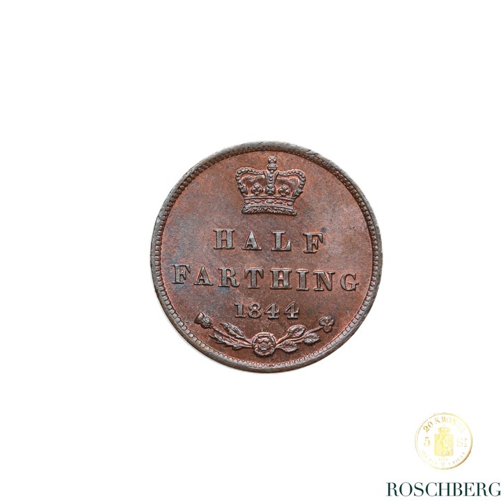 Great Britain Half Farthing 1844 Kv UNC