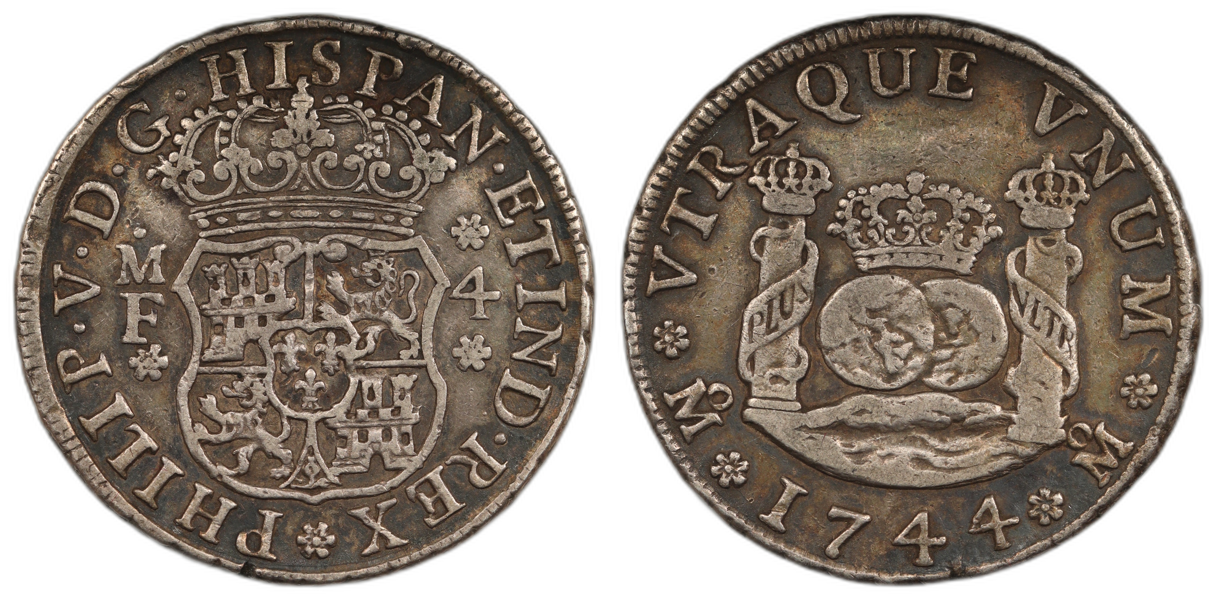  Mexico 4 Reales 1744-Mo MF Kv XF
