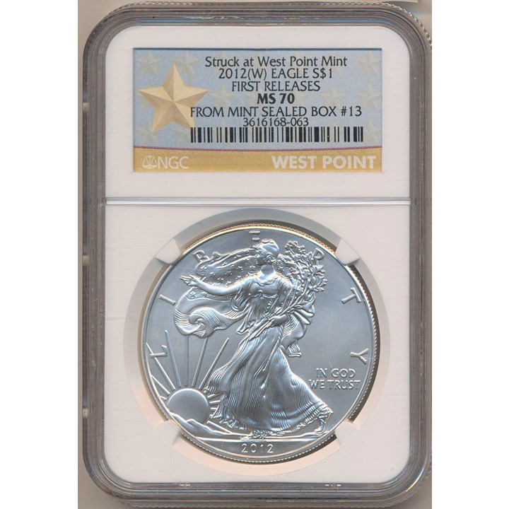USA Silver Eagle 2012 NGC MS70 First releases