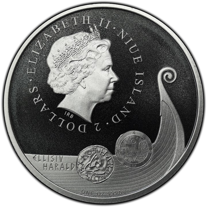 Niue Islands Oslo Numismatiske Forening 50 år 1 oz 999 Sølv