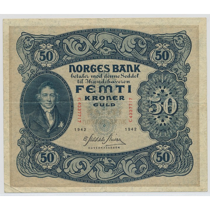50 Kroner 1942 C Kv 1