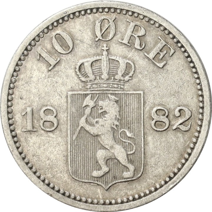 10 Øre 1882 Kv 1