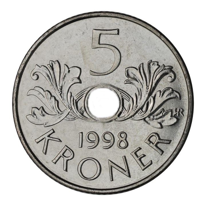 5 Kroner 1998 Kv 0