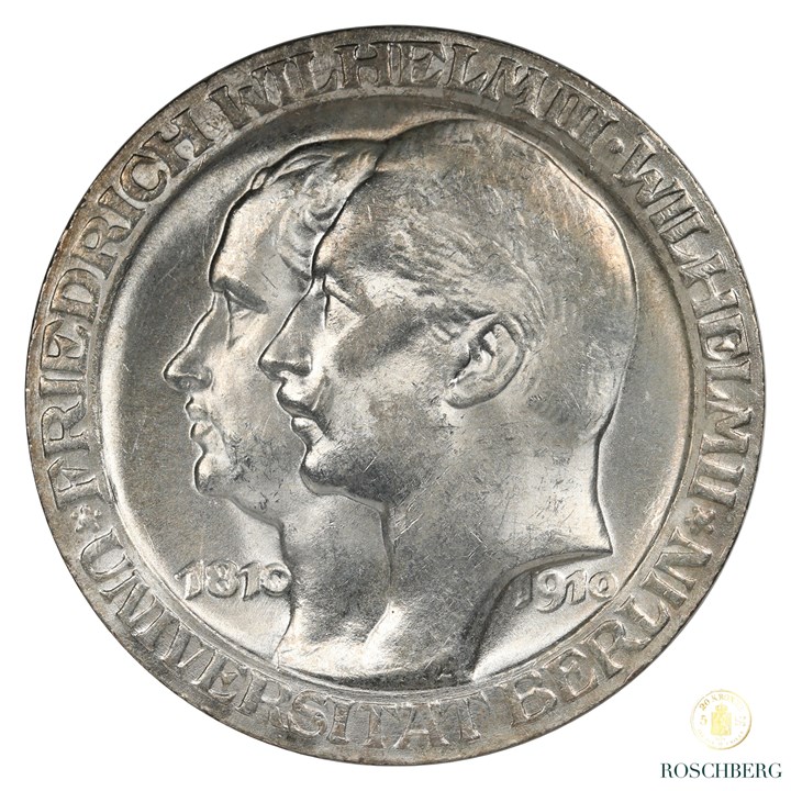 Germany  3 Mark 1910-A Kv UNC