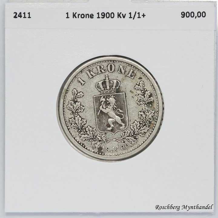 1 Krone 1900 Kv 1/1+