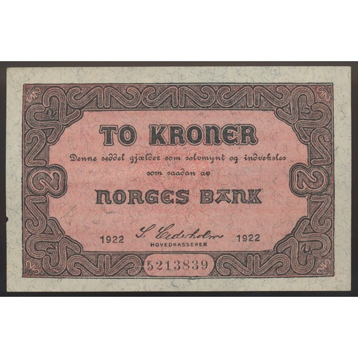 2 Kroner 1922 Kv 01