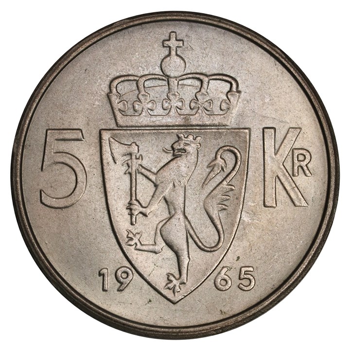 5 Kroner 1965 Kv 0