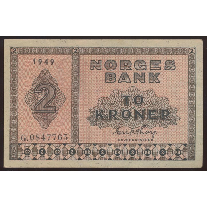 2 Kroner 1949 G Kv 01