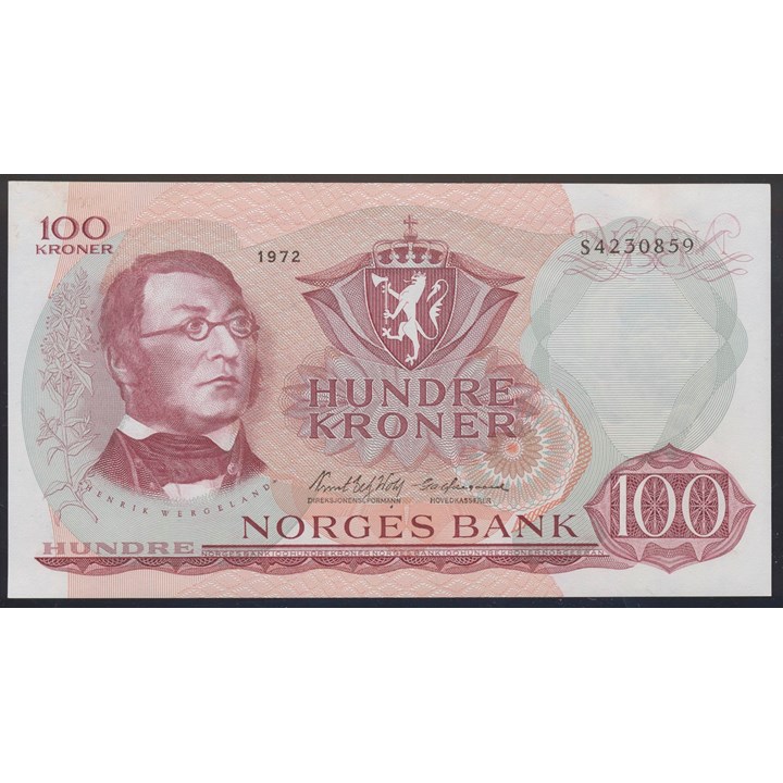 100 Kroner 1972 S Kv 0/01