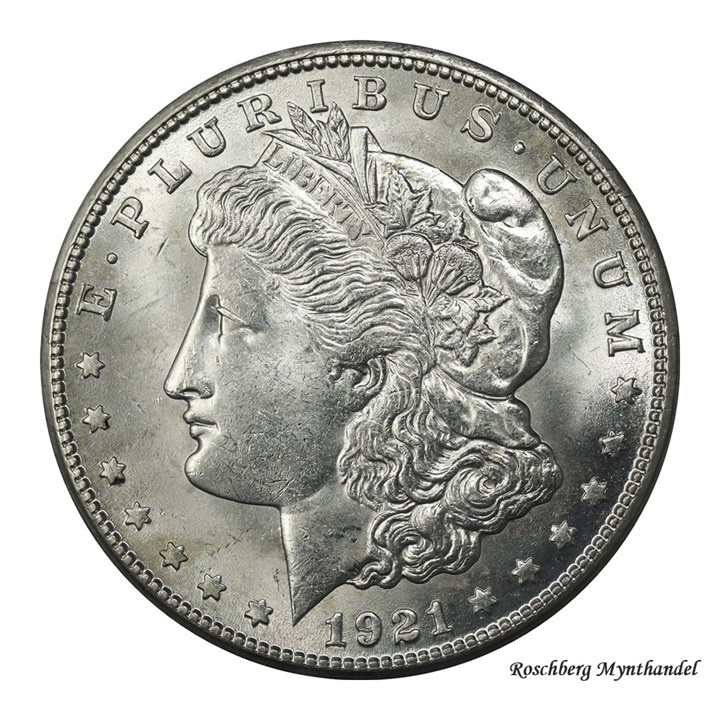USA Morgan Dollar 1921 S Kv 0/01