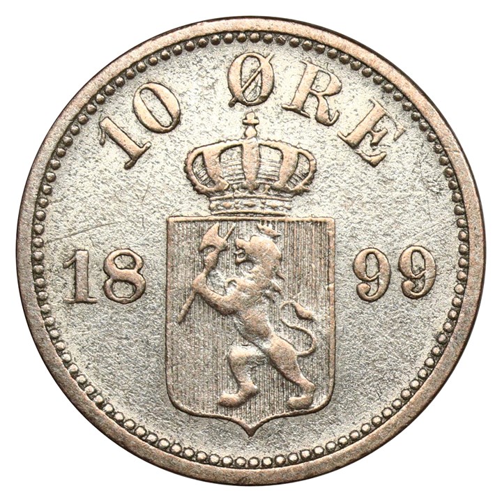 10 Øre 1899 Kv 1