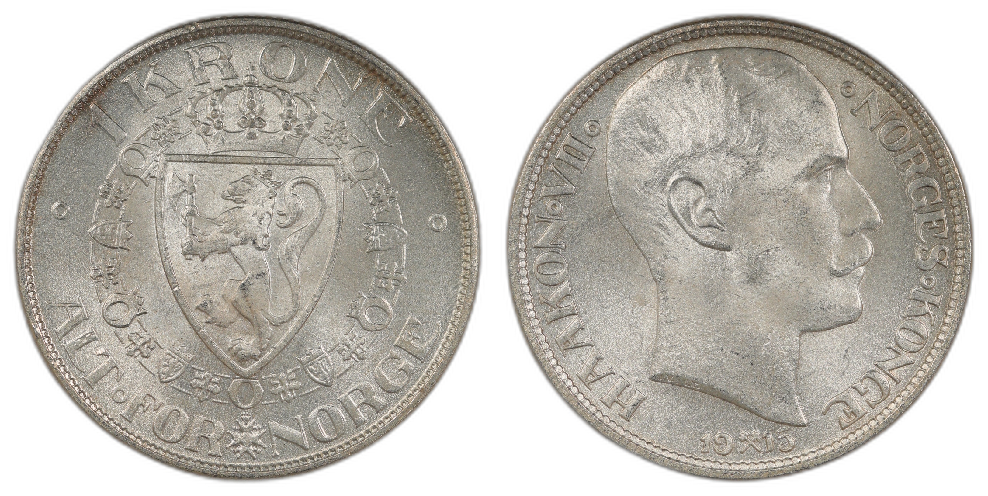 Norge 1 Krone 1915 Kv 0