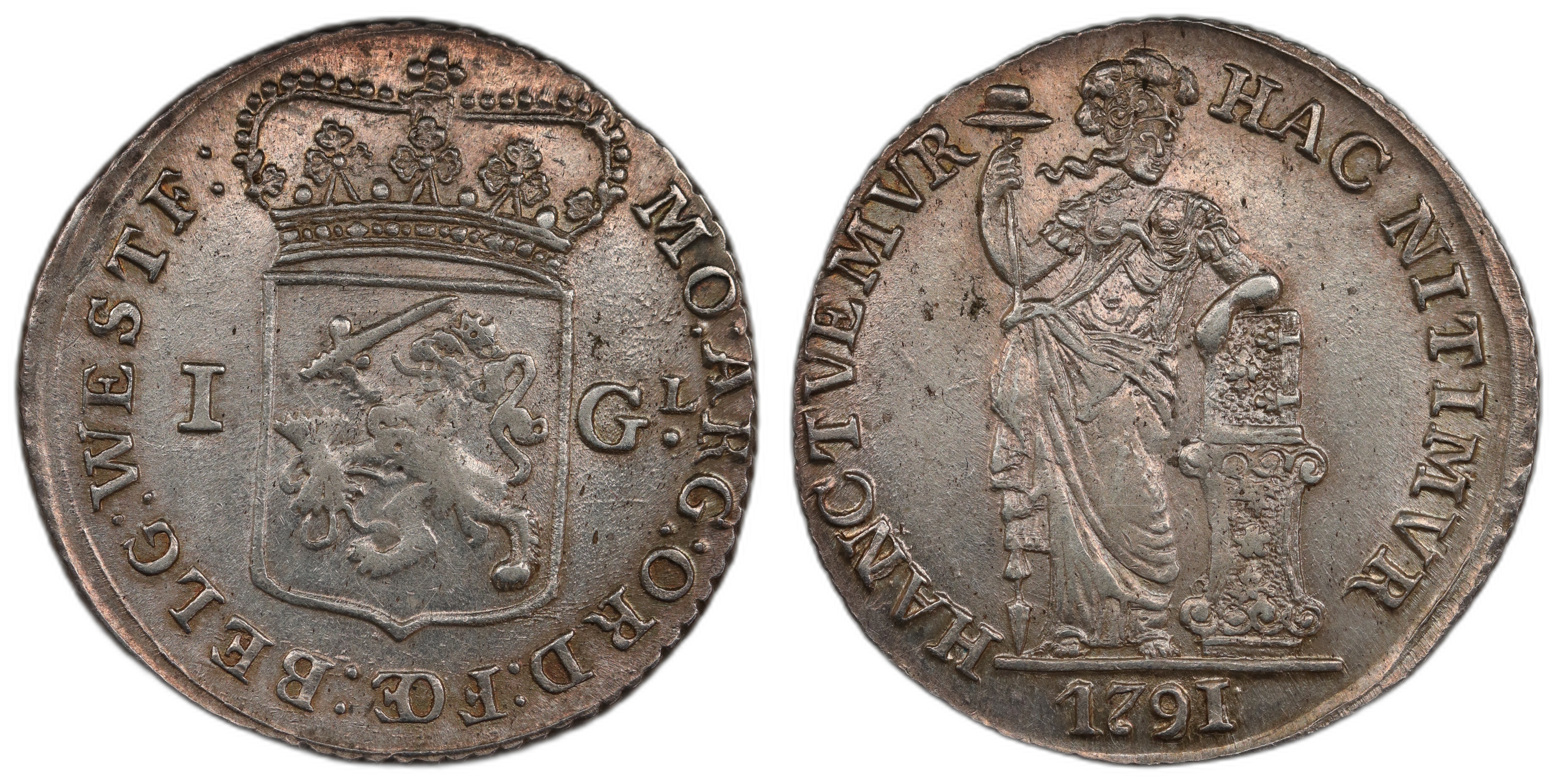 Netherlands Gulden 1791 Kv: Au