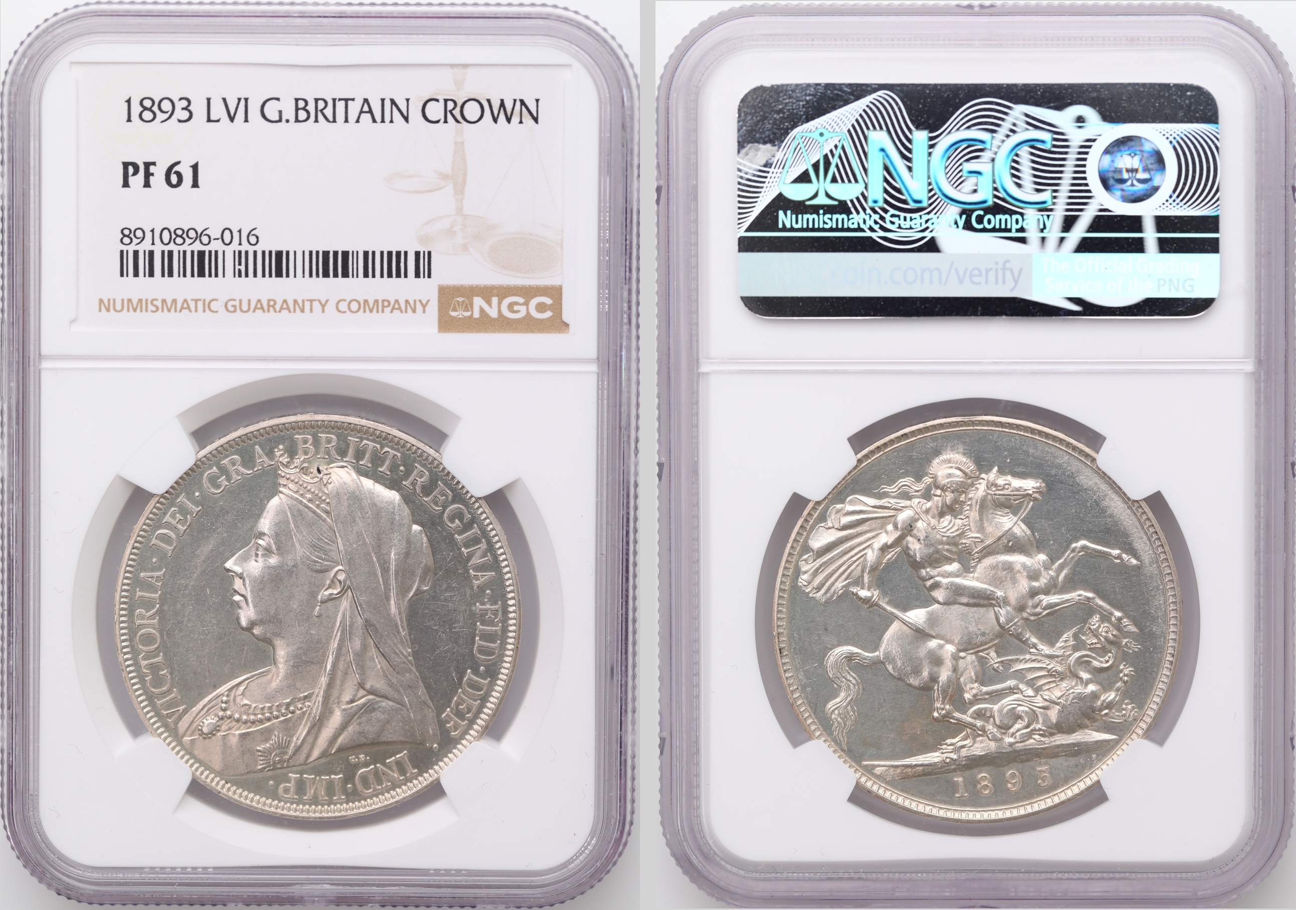 Great Britain Crown 1893  Kv: NGC PF61