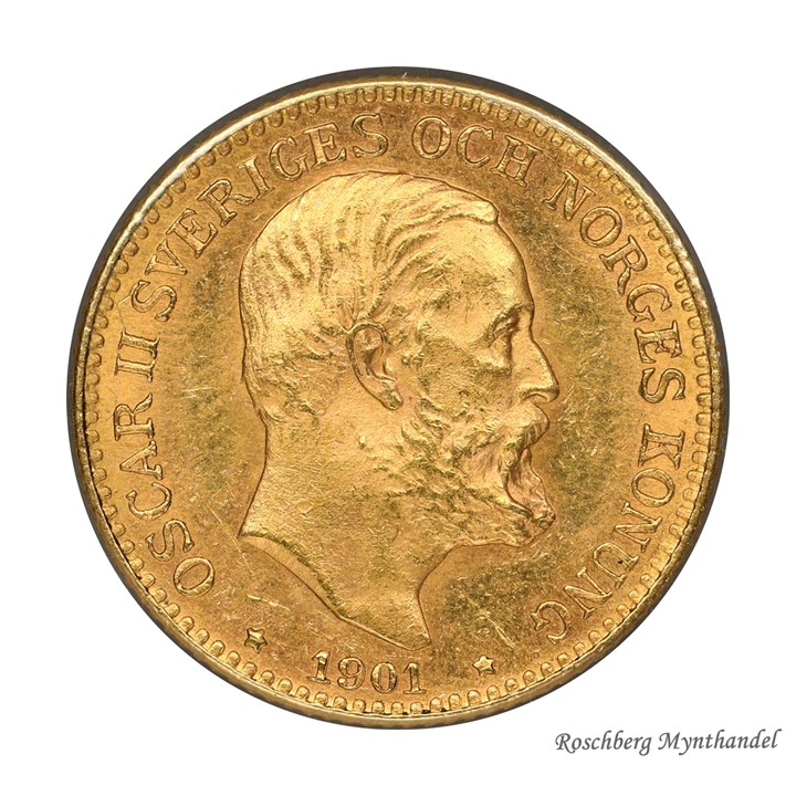 Sverige 10 Kronor 1901 Kv 01