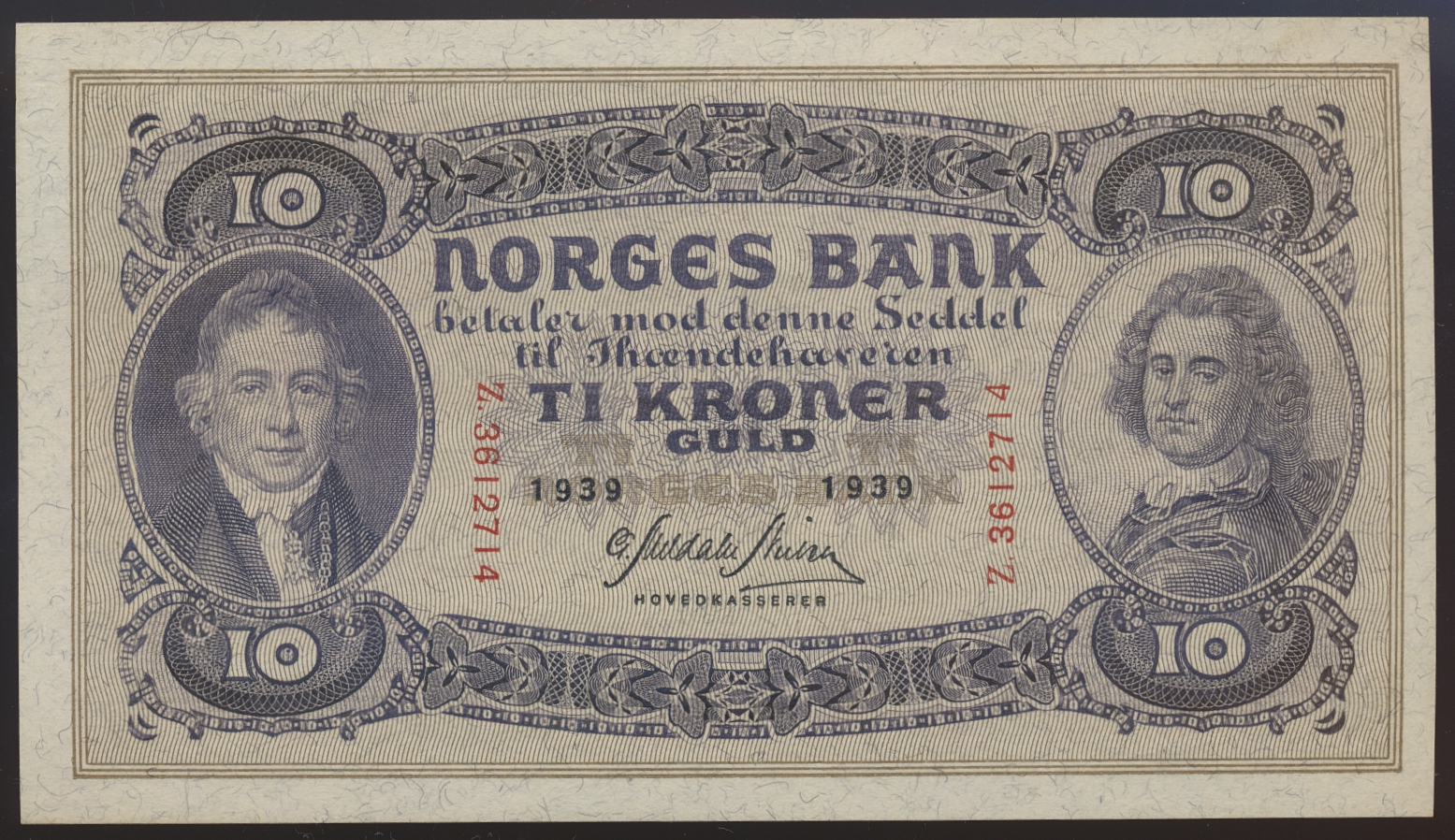 10 Kroner 1939 Z Kv 0