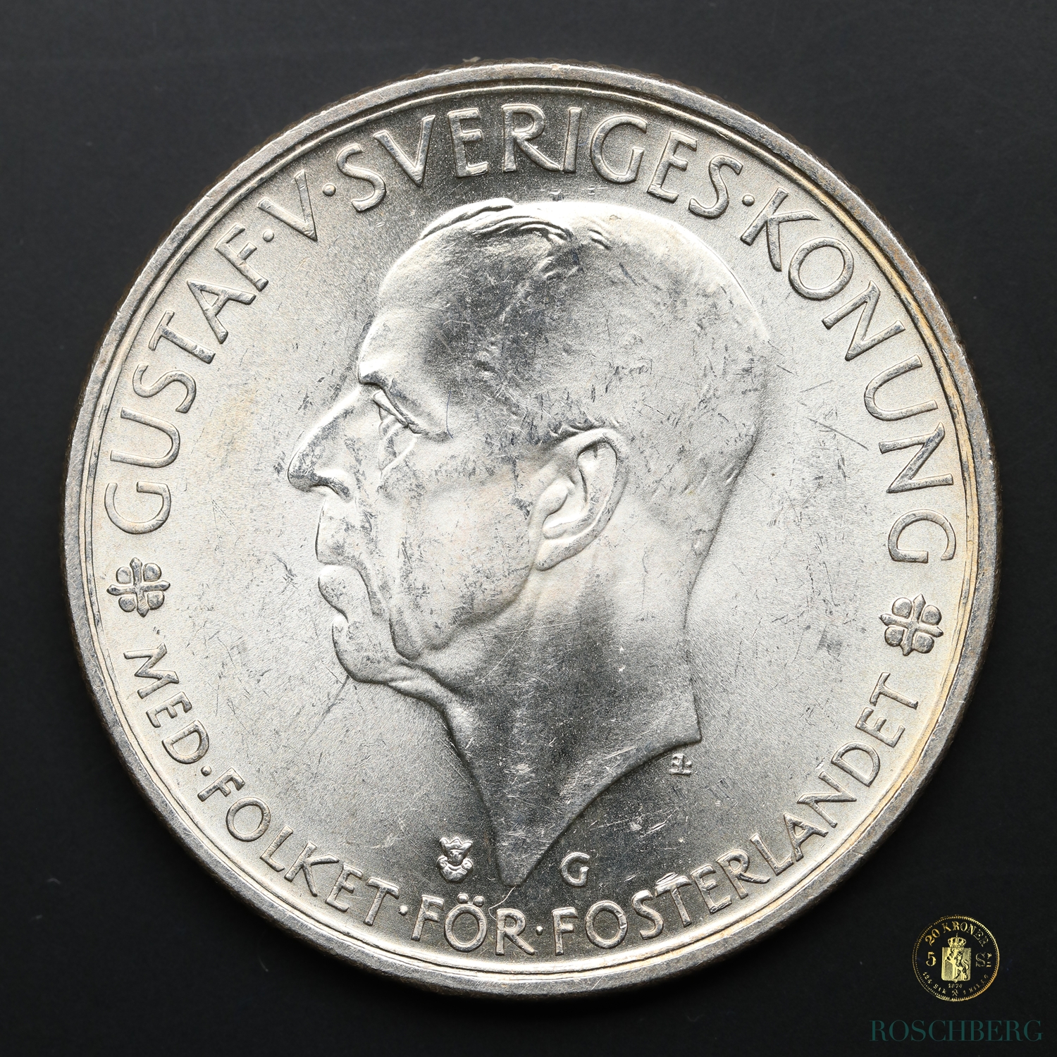 Sverige 5 Kronor 1935 Kv 0