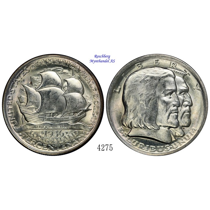 USA Half Dollar 1936 Long Island UNC