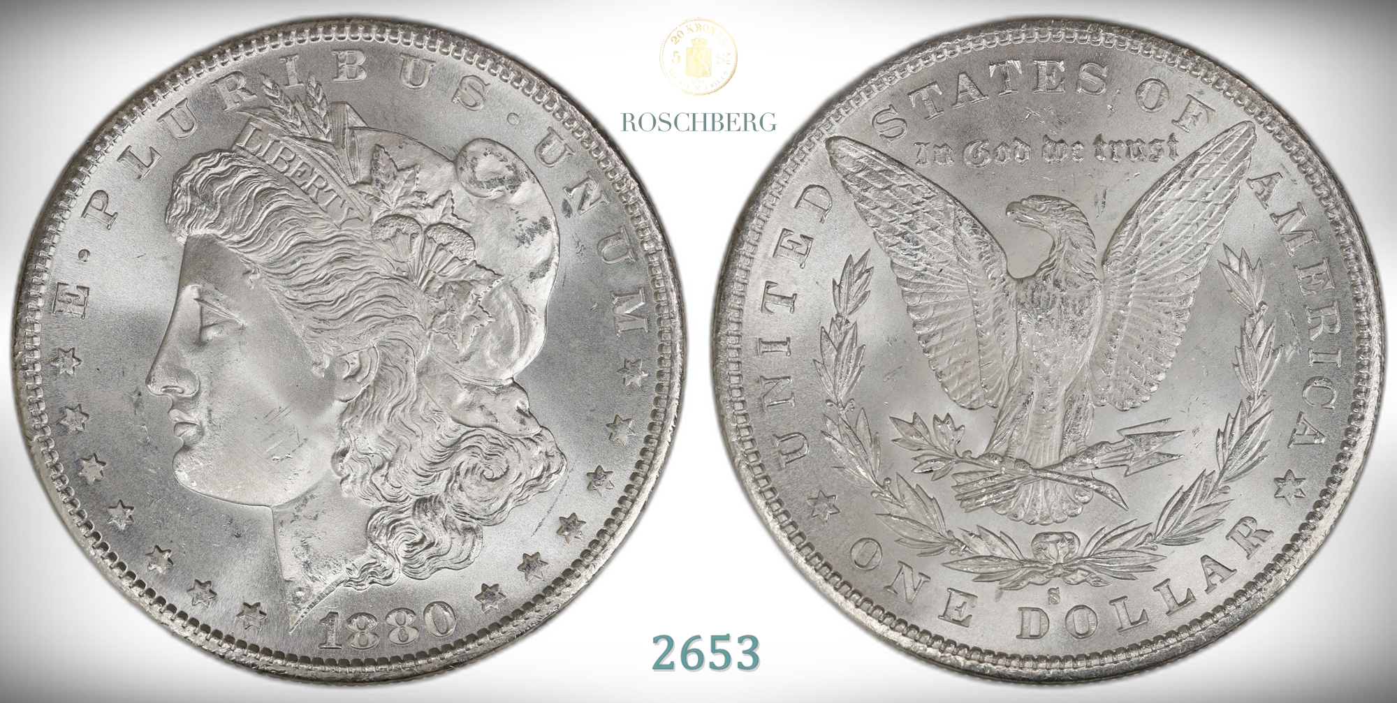 USA 1 Dollar 1880-S  Kv: UNC