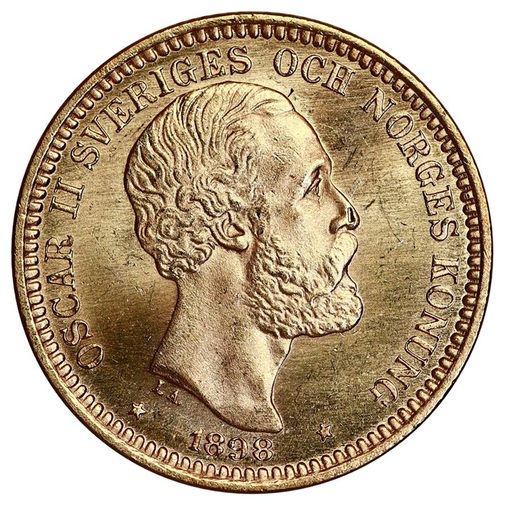 Sverige 20 Kronor 1898 Kv 0/01