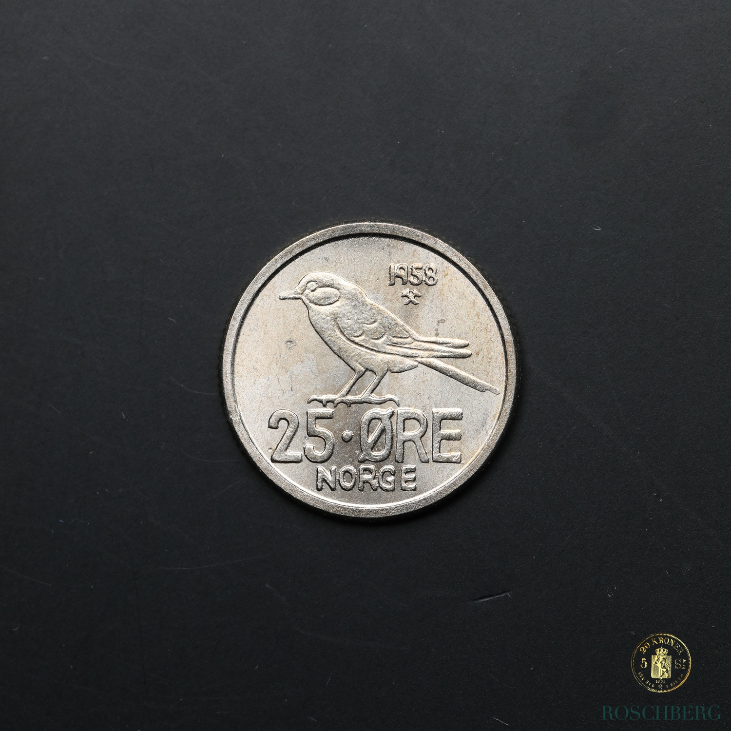 Norge 25 Øre 1958 Kv 0