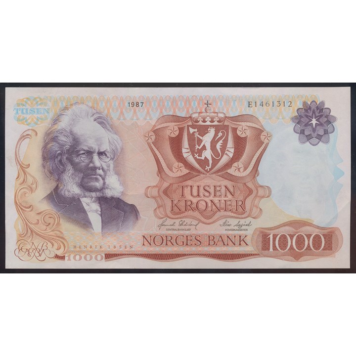1000 Kroner 1987 E Kv 1/1+ (VF)