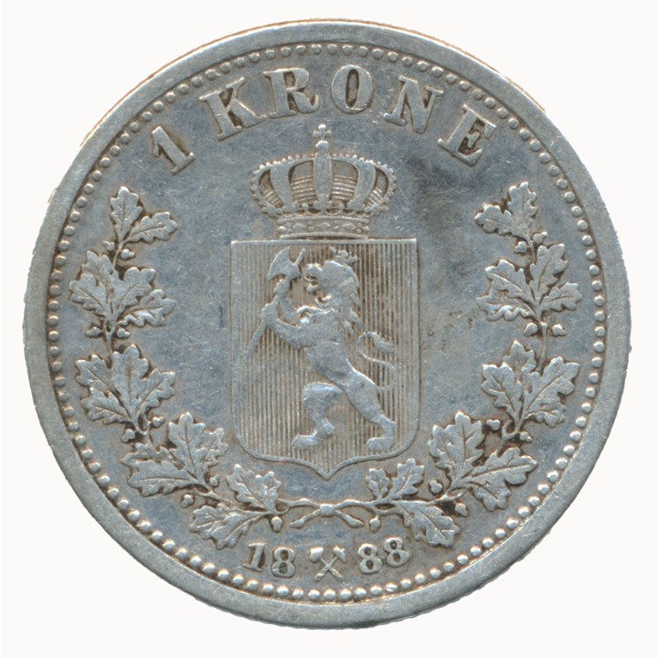 1 Krone 1888 Kv 1/1+