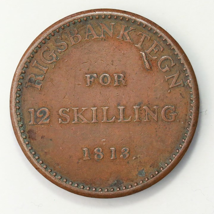 Danmark 12 RBS 1813 Kv 1+