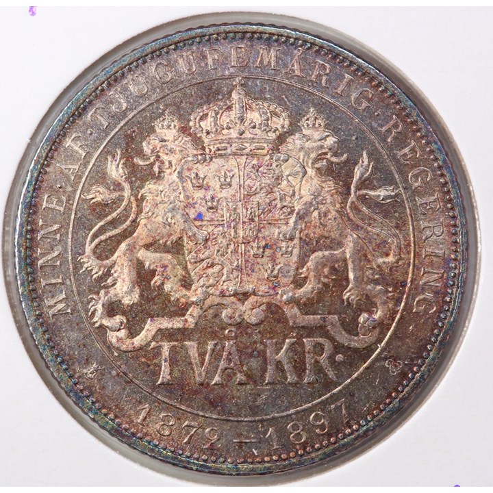 Sverige 2 Kronor 1897 Kv 0