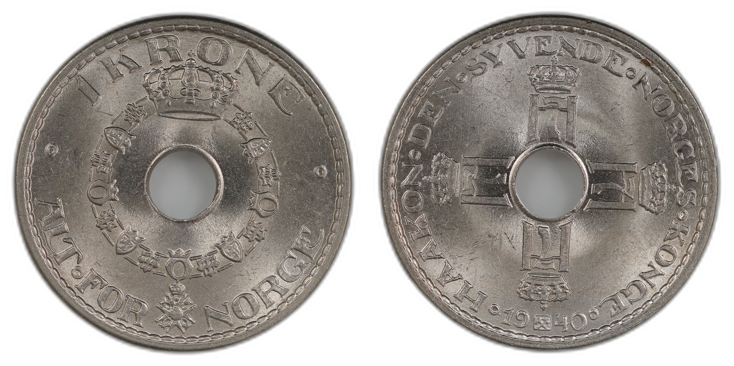 Norge 1 Krone 1940 Kv 0