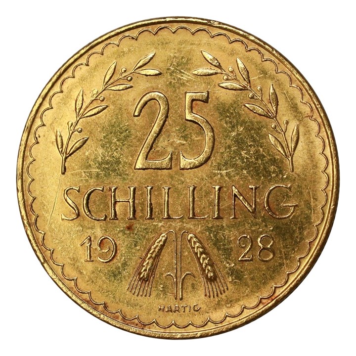 Østerrike 25 Shilling 1928 Kv 01