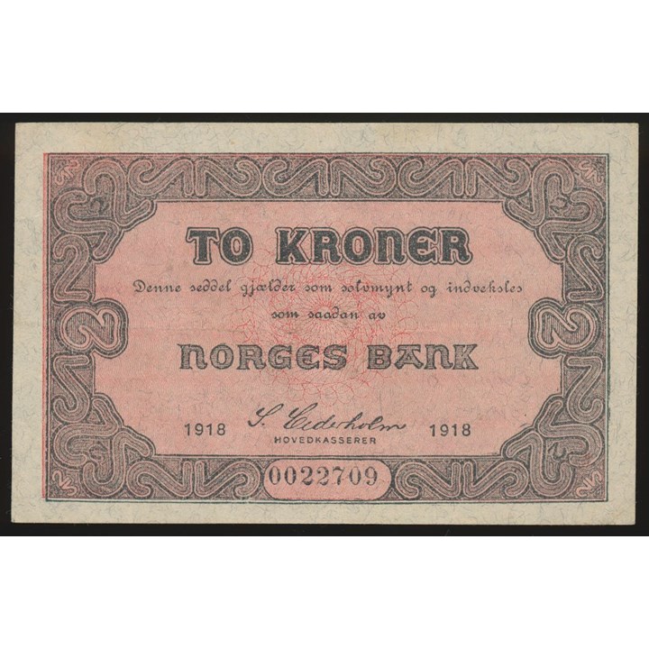 2 Kroner 1918 Kv g1+