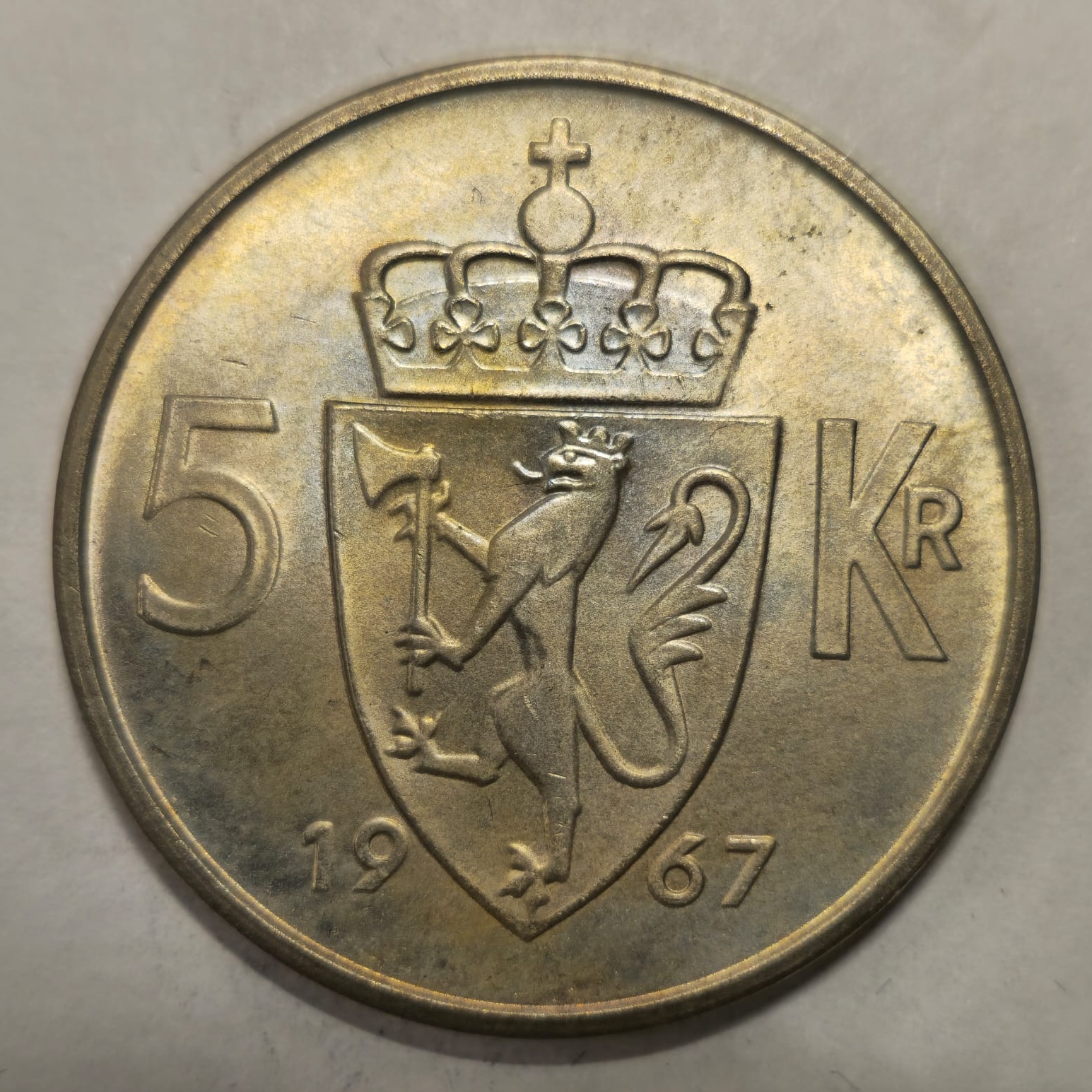 5 Kroner 1967 Kv 0